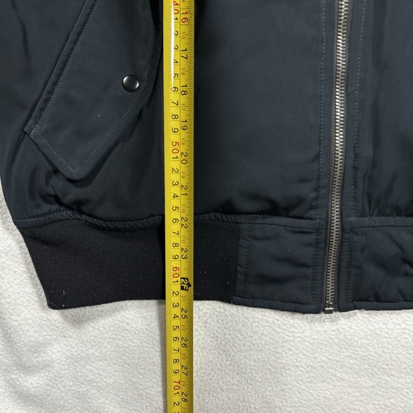 Vans Full Zip Jacket Bomber Hood Large Black Orange Skate - Picture 7 of 7